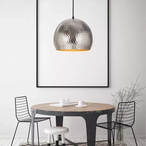 Payaa Ceiling lamp Bell Small 27x27x21cm hammered (114224)