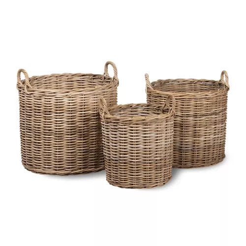 Payaa Wicker Basket Round (set of 3) (8052013)